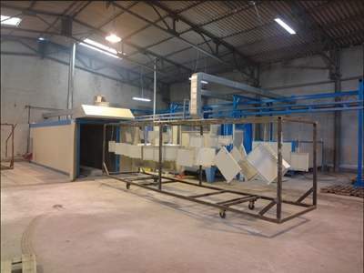 1200x5200x1500 mm Dizel/Motorin Kutu Tipi Boya Fırını - 2