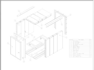 1200x7200x1500 mm Dizel/Motorin Kutu Tipi Boya Fırını - 8