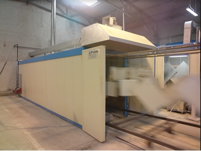 1200x7200x1500 mm Dizel/Motorin Kutu Tipi Boya Fırını - 4