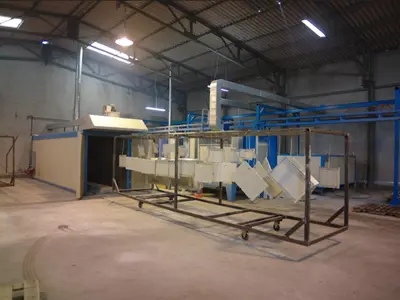 1200x6200x1500 mm Electric Box Type Paint Oven