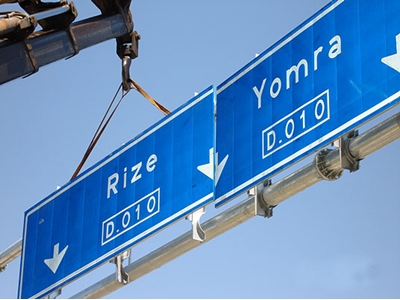 Otoyol Baş Üstü Trafik Bilgi Levhaları - 1
