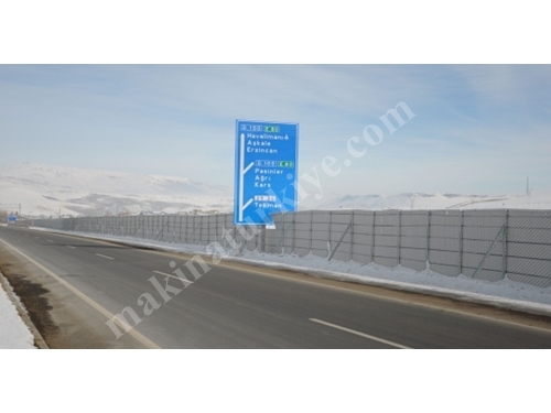 Pvc Kaplı Otoyol Kar Siperi Sistemleri
