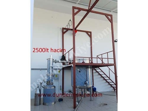 2500Lt Hacimli Ve 250 Kg Kapasiteli Aromatik Bitki Distilasyonu