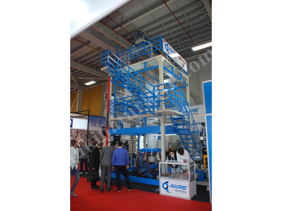 130 Kg/Saat Kapasiteli Plastik Extruder Ldpe Film Makinası