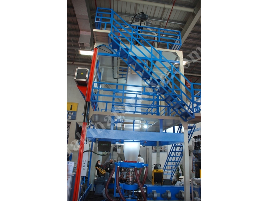 130 Kg/Saat Kapasiteli Plastik Extruder Ldpe Film Makinası