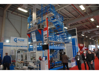 130 Kg/Saat Kapasiteli Plastik Extruder Ldpe Film Makinası - 3