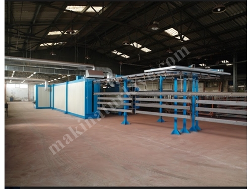 800x2300x8000 mm Diesel Tunnel Type Electrostatic Paint Oven