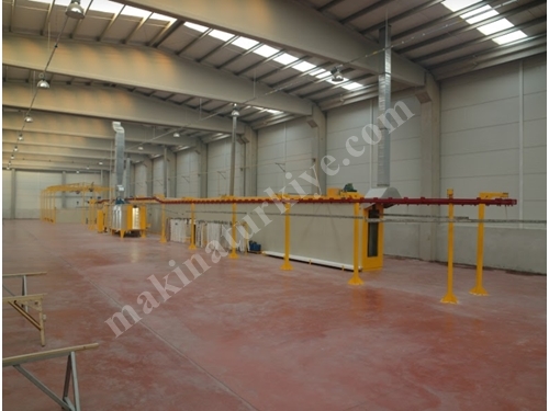 800x2300x8000 mm Electric Tunnel Type Electrostatic Paint Oven