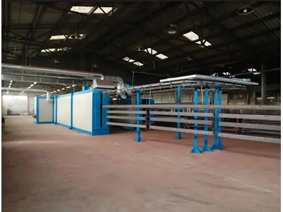 800X2300x12000 Mm Lpg/Lng Tunnel Type Electrostatic Paint Oven