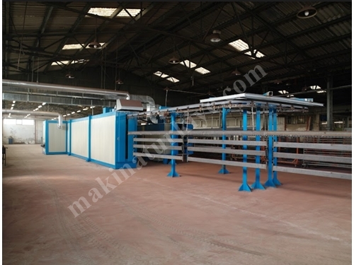 800X2300x20000 Mm LPG/LNG Tunnel Type Electrostatic Painting Oven