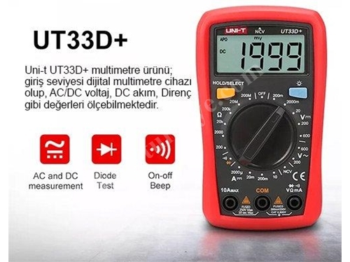 Multimètre numérique 600V 10A