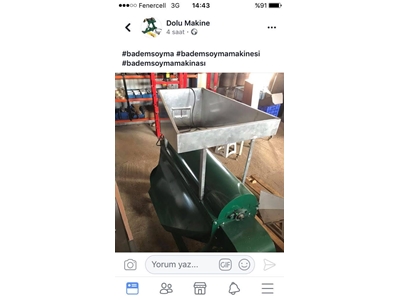 Nonpariel texas Feragnes feraduel cinsi bademleri soyar 600/800 Kg Paletli Badem Soyma Makinası - 4