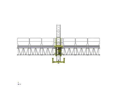 Подвижная наружная платформа на высоту 150 м с грузоподъемностью 2000 кг