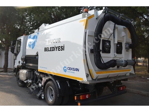 5 M³ Truck Mounted Vacuum Road Sweeping Equipment