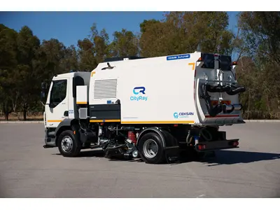 6 M³ Truck Mounted Vacuum Road Sweeping Equipment