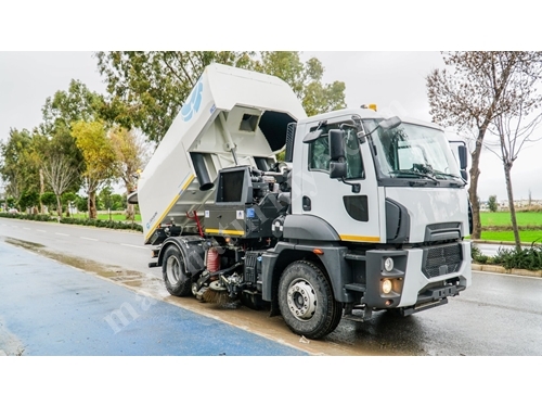 8 m³ Truck Mounted Vacuum Road Sweeping Equipment