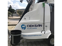 24 Volt Hand-Pulled Type 100% Electric Road Sweeper Machine - 0