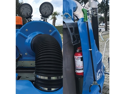 Elle Çekilir Tip (24V) Elektrikli Yol Süpürme Makinası - 1