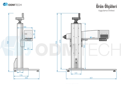 30 Watt 150Mm X 150Mm  Fiber Lazer Markalama Makinası  - 7