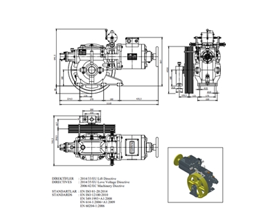 630 Kg Taşıma Kapasiteli 5.5 Kw Asansör Motoru - 1