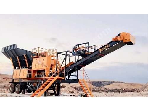 100-180 Ton / Hour Mobile Jaw Crusher