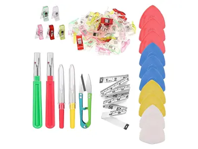 673 Sewing Embroidery Fabric Paper Clip Plastic Clip Line Stone Remover Set