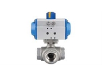 3-Way Pneumatic Stainless Actuated Valve - 0