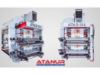 4 Renk 100 Cm Stack Tip Flexo Baskı Makinesi  - 5