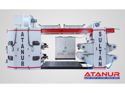 4 Renk 100 Cm Stack Tip Flexo Baskı Makinesi  - 0