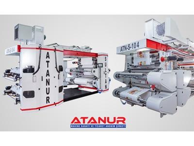 4 Renk 100 Cm Stack Tip Flexo Baskı Makinesi  - 2