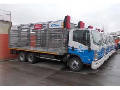 1500 Kg 1600x1200 mm Vinçli Tüp Taşıma Aracı / Tube Carrier with Crane - 1