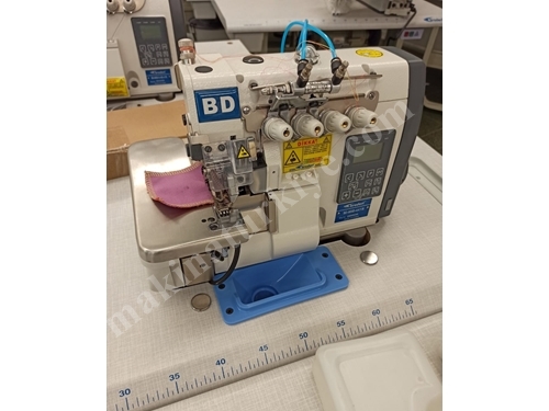 Otomatik 4 İplik Kıstırmalı Overlok Makinası Broderi