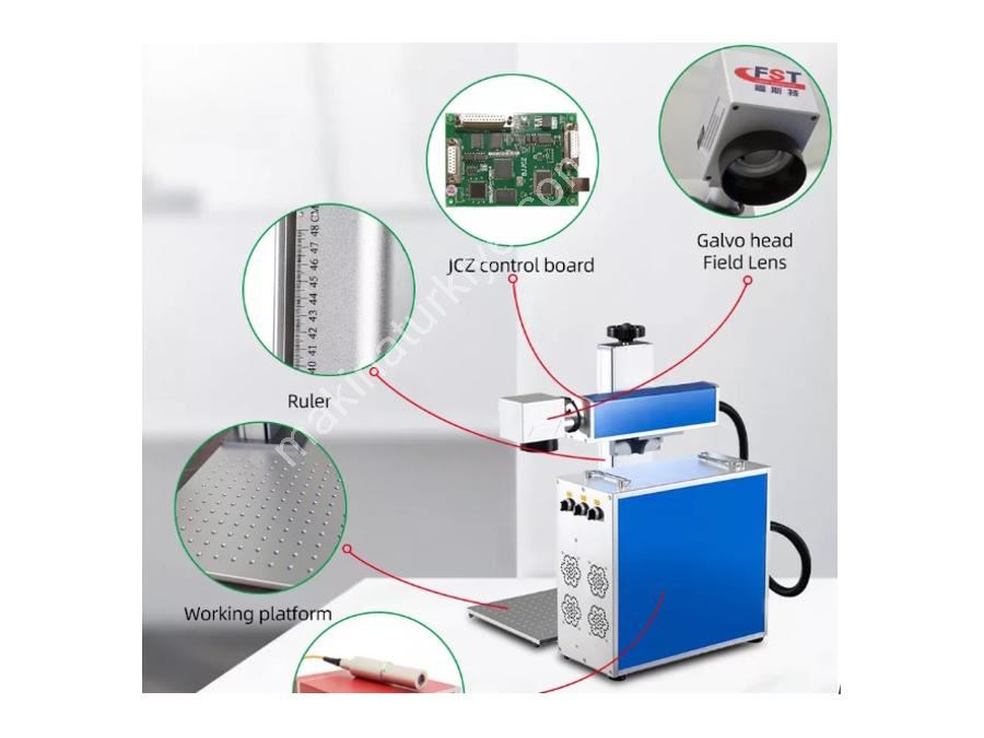 10000 mm / Saat Lazer Markalama Makinası  -30 WATT MASAÜSTÜ