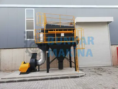 20000 m3 / Hour Dust Collection System Jet Pulse Cartridge Filter