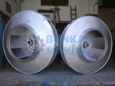 160000 M3 / Saat Endüstriyel Santrifüj Fan - 11