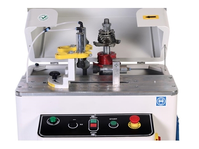 SÇ 211 (2 Klingen) Aluminium PVC Mittelregistrierungsübung Maschine - 2