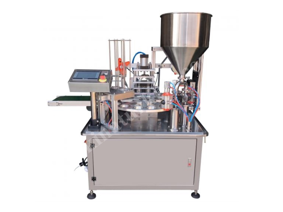 5000-5500 Adet/Saat (4 Nozul) Rotary Dolum ve Folyo Kapatma Makinası