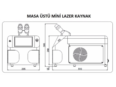 100 W Kuyumcu Lazer Kaynak Makinası - 1