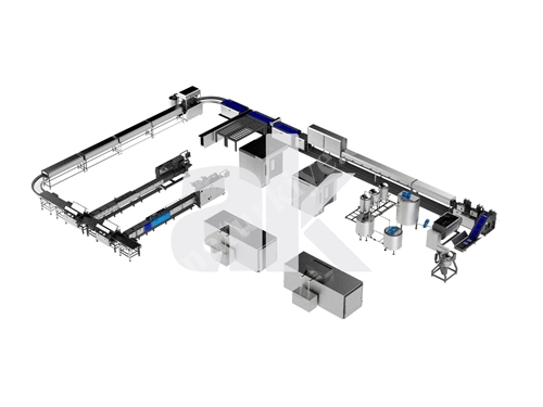Производственная линия для автоматического производства мюсли баров с производительностью 700 кг/ч