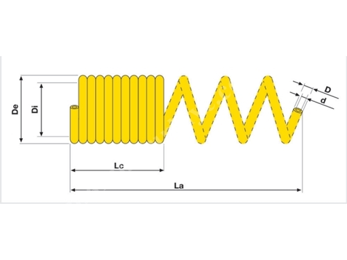 PA11 Zik Zak Spiral Hortum 