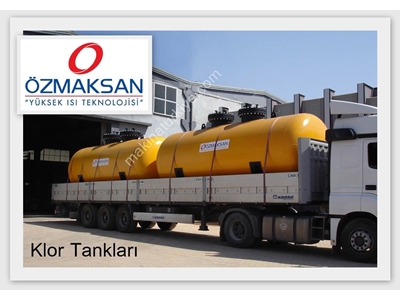 Silindirik Tip Yatık Ve Dik Tip Bombeli Klor Gazı Depolama Tankı 