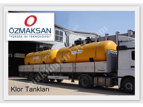 Silindirik Tip Yatık Ve Dik Tip Bombeli Klor Gazı Depolama Tankı 