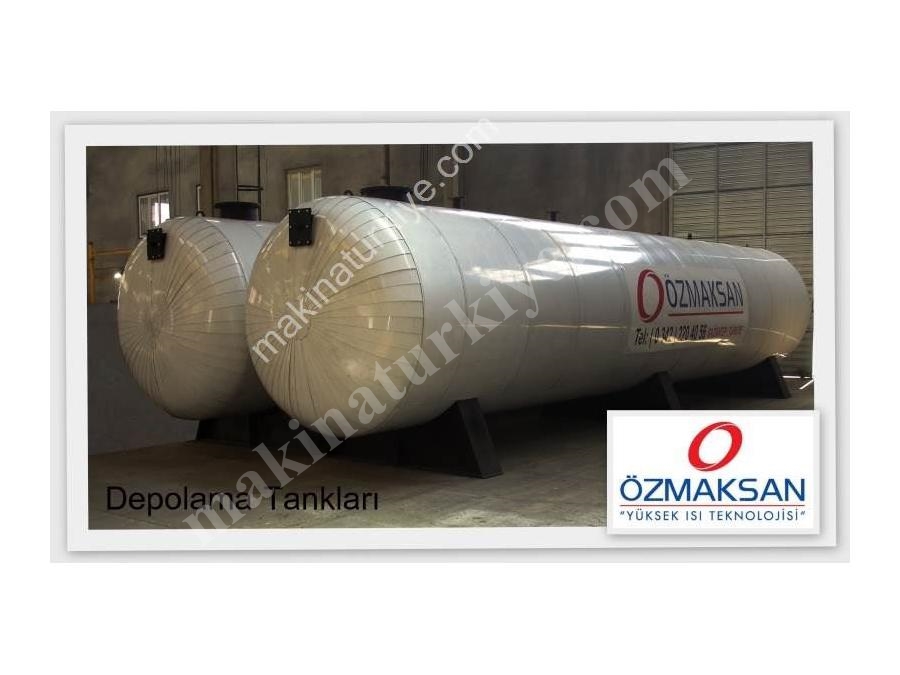 Silindirik Tip Bombeli Basınçlı veya Basınçsız Sıvı Ve Gaz Yakıt Depolama Tankı