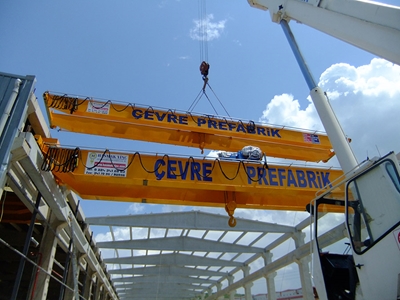 30 Ton Kapasiteli Çift Kiriş Gezer Köprülü Vinç - 2