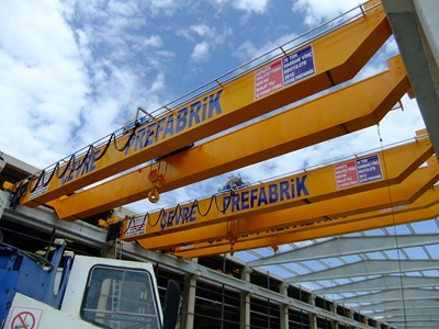 30 Ton Kapasiteli Çift Kiriş Gezer Köprülü Vinç - 3