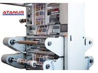 6 Renk 130 Cm Stack Tip Flekso Baskı Makinesi