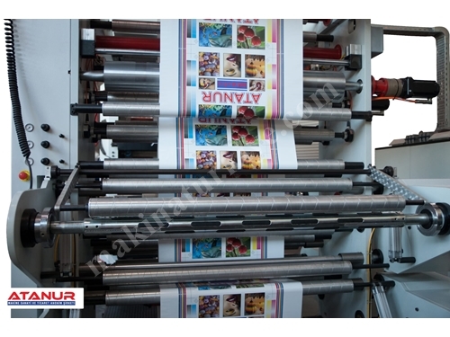 Флексографская печатная машина 6-цветная 130 см Stack Tip