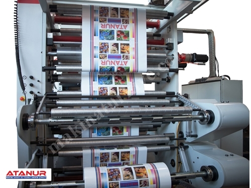 6 Color 130 Cm Stack Tip Flexo Printing Machine