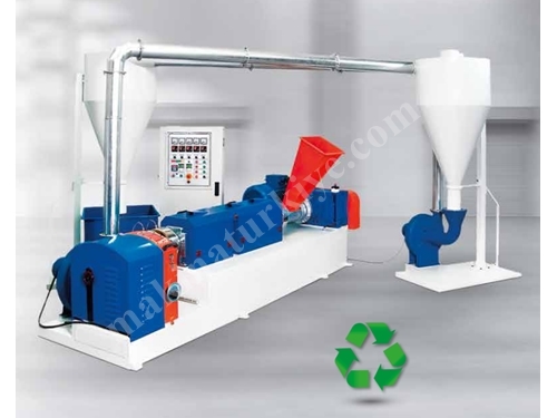 Extrudeuse de recyclage de plastique à refroidissement par air de 37 kW