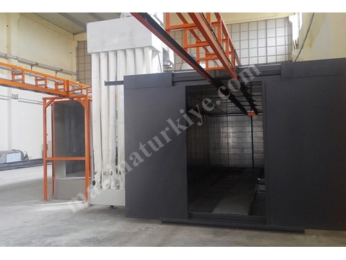 2022 Top Mounted Powder Coating Oven with Pallets